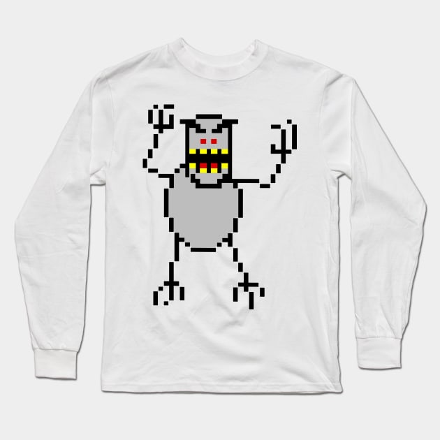 Pixel Yeti Long Sleeve T-Shirt by Tallmike